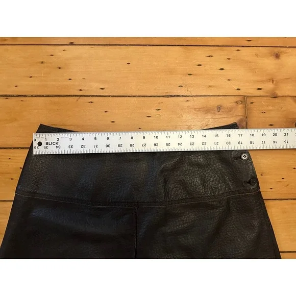 Y2K vintage Charle Nolan 100% Leather Skirt - Picture 7 of 8